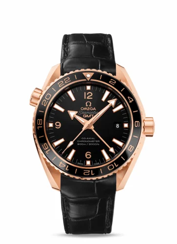Omega Seamaster Planet Ocean 600M Co-Axial 43.5 GMT Red Gold / Ceragold / Alligator 232.63.44.22.01.001 (23263442201001)